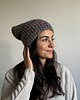 czapki damskie Kolorowa duża czapka beanie z wełną i alpaką