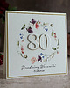 kartki scrapbooking Personalizowana kartka na 80 urodziny, BH 70