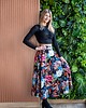 spódnice midi Spódnica midi piwonie