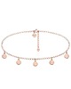 chokery Choker z monetami z różowego złota