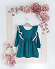 sukienki dla dziewczynki Sukienka  z falbanami  dla dziewczynki  turkus