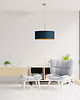 lampy wiszące Elegancka lampa wisząca do salonu z welurowym abażurem  50 cm SINTRA VELUR