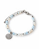 bransoletki z kamieni naturalnych MANDALA bransoletka z kamieni - akwamaryn i opal