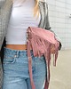 torby na ramię Velope Bag torba z frędzlami wrzosowa różowa