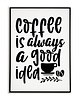 plakaty Plakat motywacyjny z napisami COFFEE