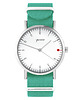 zegarki unisex Zegarek -  Simple biały  - turkusowy, nylonowy