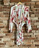 szlafroki damskie Szlafrok narzutka kimono w delikatny wzór
