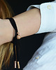 bransoletki skórzane mini black/gold filigran