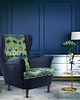 fotele Fotel uszak Richmond we wzory, kolorowy, patchwork, welurowy