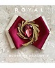 broszki Brosza  ROYAL   z bordowym kryształem
