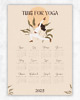 kalendarze i plannery Plakat Kalendarz 2025 Time for YOGA