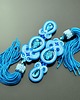 kolczyki chwosty Kolczyki chwosty sutasz Blue Tassel Sky