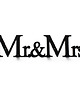 wieszaki Metalowy wieszak na ścianę Mr&Mrs