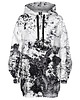 bluza z kapturem damska Bluza Oversize Tunika DR.CROW Marble Grey