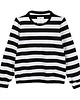 bluza bez kaptura damska Bluza w  czarno-białe PASKI