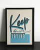 plakaty Plakat WYDRUK NA TEKTURZE 30X40 cm KEEP ON TRYING motto