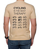 t-shirty męskie Koszulka T-SHIRT. Cycling is the best therapy. dwustronny nadruk