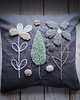 poduszki plecione Jesienna poduszka Boho punch needle