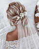 Ślubne ozdoby do włosów Delikatny długi welon do sukni boho