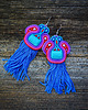 kolczyki soutache Etniczne  kolczyki soutache z chwostami