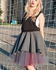 spódnice mini Spódnica wzburzona BORDO