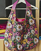 torby XXL WIELKA wrzosowe kwiaty