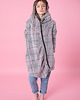 bluza z kapturem damska Płaszcz damski długi wełniany, długa bluza wełniana