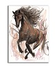 grafiki i ilustracje Akwarela ręcznie malowana  "Koń"