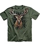 t-shirty męskie Koszulka myśliwego, Jeleń ręcznie malowany, dzień ojca