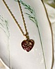 złote naszyjniki Naszyjnik eleganckie Serce z kwiatami