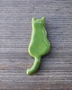 magnesy Ceramiczny magnes kot zielony