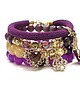 bransoletki z kamieni naturalnych Purple and citron /30-09-22/ set