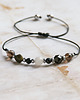 bransoletki z kamieni naturalnych KOZIOROŻEC - zodiac collection - NEW silver