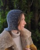 czapki damskie Farbowana naturalnie czapka balaclava Merino
