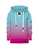 bluzy dla dziewczynki Bluza Dziewczynka DR.CROW Ombre Mint Pink
