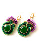 kolczyki soutache Sutaszowe kolczyki RONDA