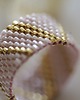 pierścionki - różne Pierścionek Beadingowy  GoldenPink