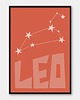 plakaty Plakat LEW - LEO Znaki Zodiaku Gwiazdozbiór