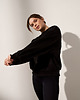 bluza bez kaptura damska Bluza do jogi JUST PERFECT Oversize Sweatshirt - black sky m/l