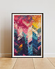 plakaty Plakat - Electric colors