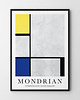 plakaty Plakat Mondrian with yellow