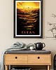 plakaty Tytan, księżyc Saturna - plakat 50x70 cm NASA