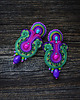 kolczyki soutache Sabira-  orientalne kolczyki soutache