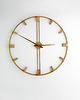 zegary Duży zegar ścienny 96cm  Złoty