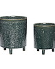 doniczki Doniczki 2 szt. zielone 14xh19, 18xh24cm