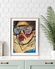 grafiki i ilustracje Lady in glasses