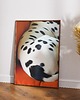 plakaty Plakat Dupka Dalmatyńczyk - Minimalistyczny pies