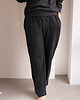 spodnie dresowe damskie Spodnie dresowe w kant czarne