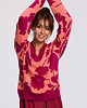 swetry damskie  Sweter w kwiaty - model 4(BK-056)