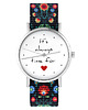 zegarki damskie Zegarek - Love time - folk czarny, nato